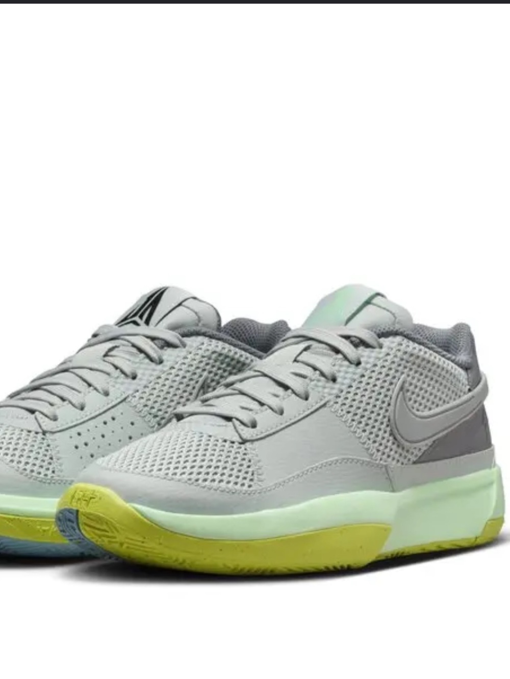 Nike Ja 1 Light Silver/Cyber sneaker size 8.5